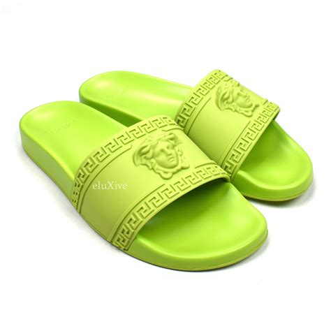 versace palazzo medusa pool slides price|Versace Medusa detail round heels.